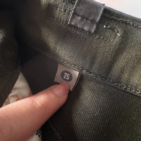 Citizens of Humanity Avedon Slick Skinny Leg in Green Shimmer - Picture 9 of 9